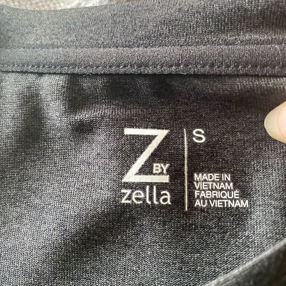 New Z BY ZELLA DARK GRAY SHORT SLEEVE athletic top small - Picture 5 of 8
